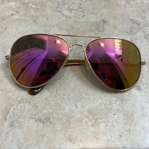 Pink mirrored sunglasses